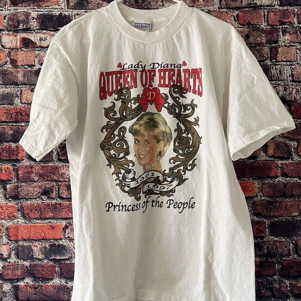 Retro 90s Lady Diana Princess Memorial Graphic Classic White T-Shirt
